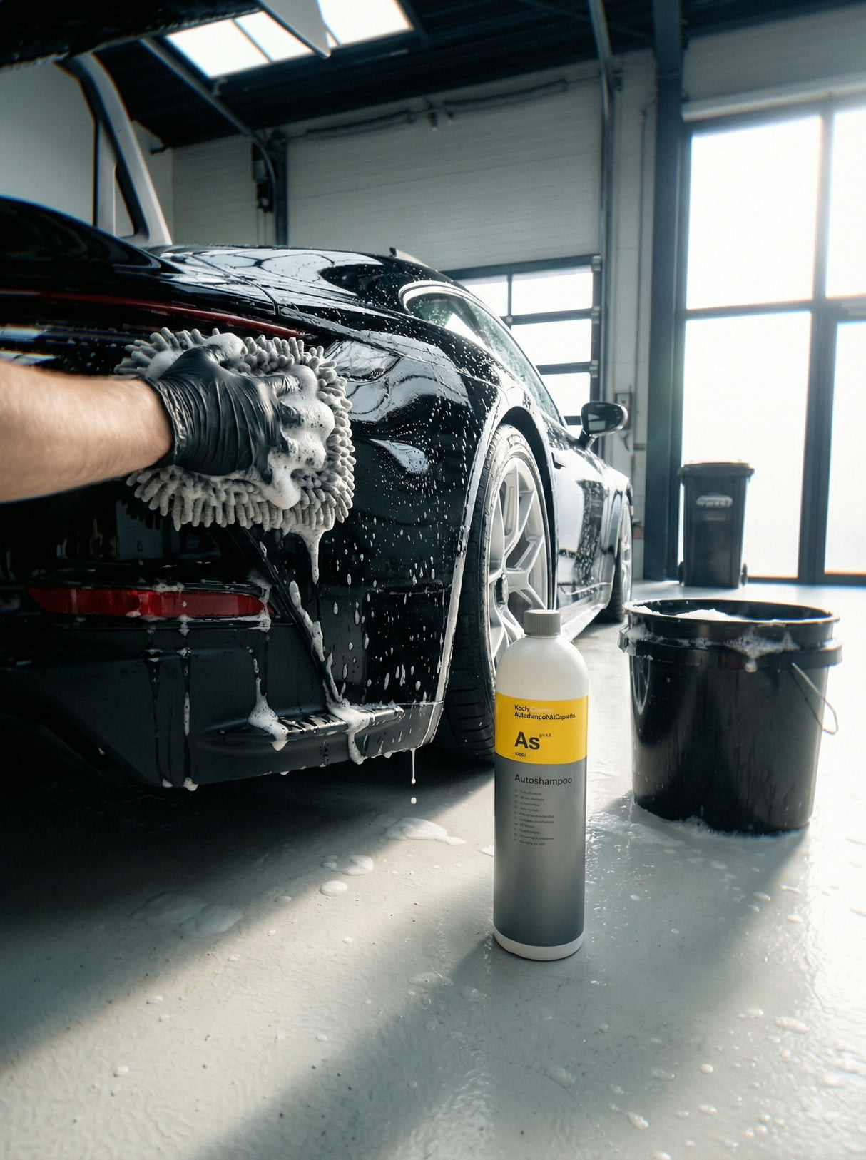 Koch-Chemie Autoshampoo As Anwendung Handwäsche Porsche GT3 RS mit Schaum