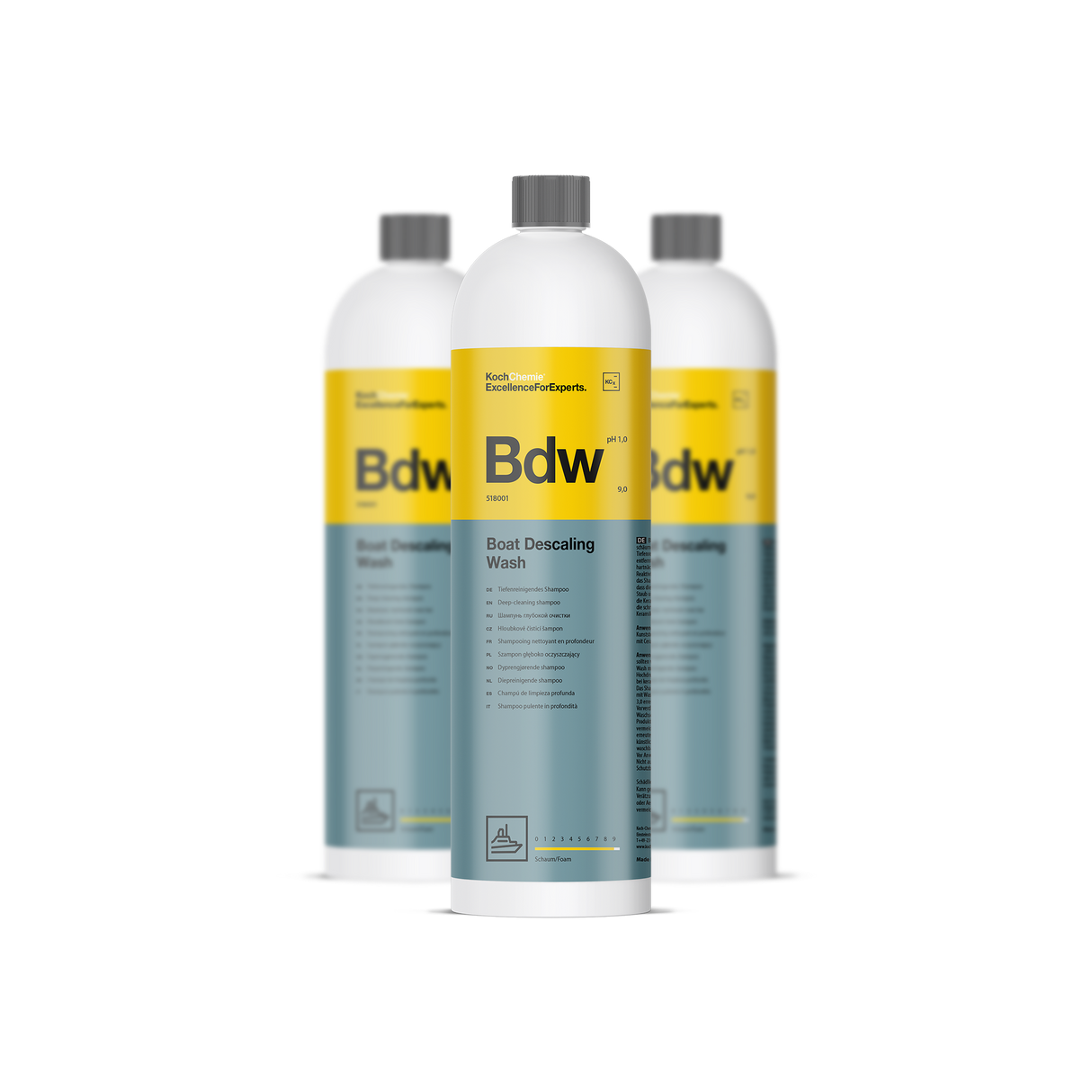 Boat Descaling Wash "Bdw" Tiefenreinigendes Shampoo (Marine-Linie)