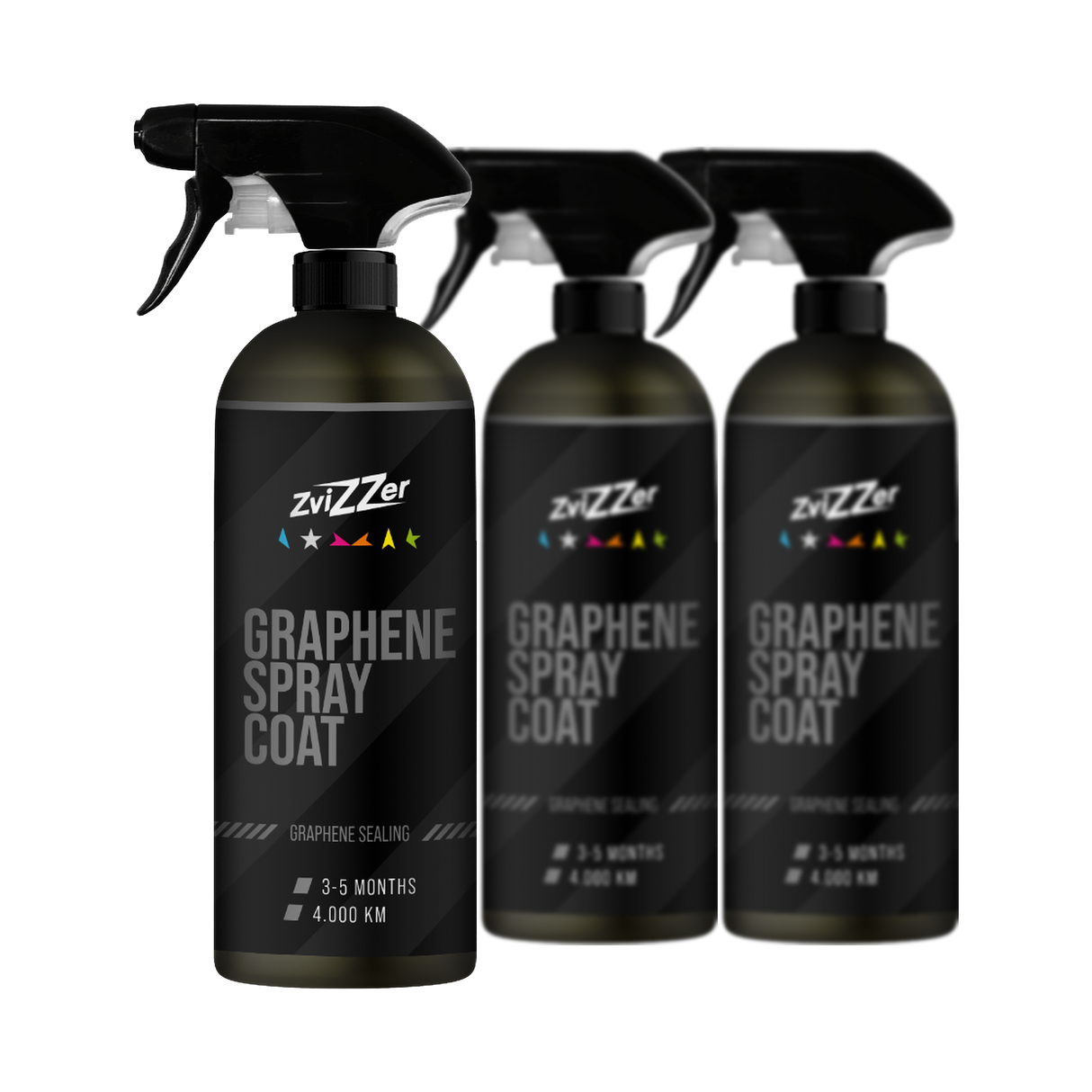 ZviZZer Graphene Spray Coat — Sprühversiegelung 500 ml / 3er-Set