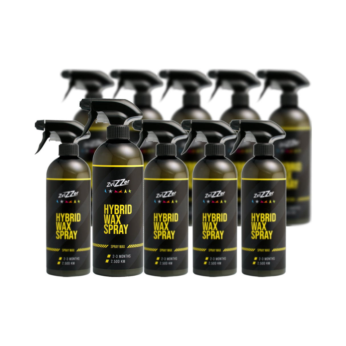 ZviZZer Hybrid Wax Spray — Sprühwachs 500 ml / 10er-Set