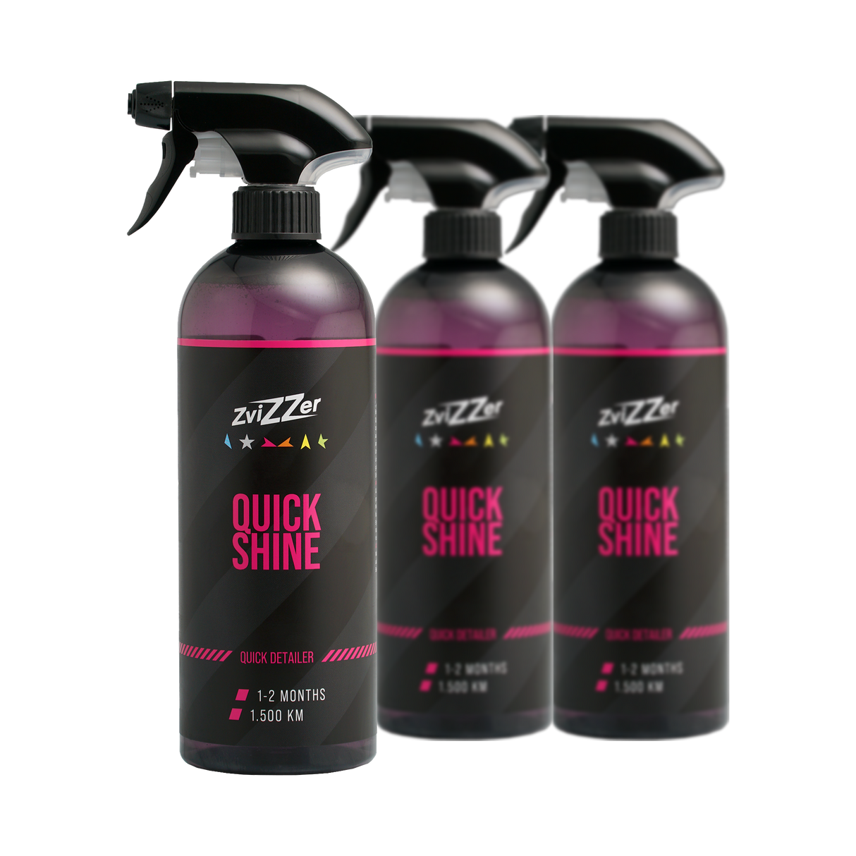 ZviZZer Quick Shine — Quick Detailer 500 ml / 3er-Set