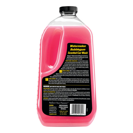 Meguiars Watermelon Bubblegum Wash Reinigungsschaum (Kaugummi Duft) 64 oz (1.89 Liter)