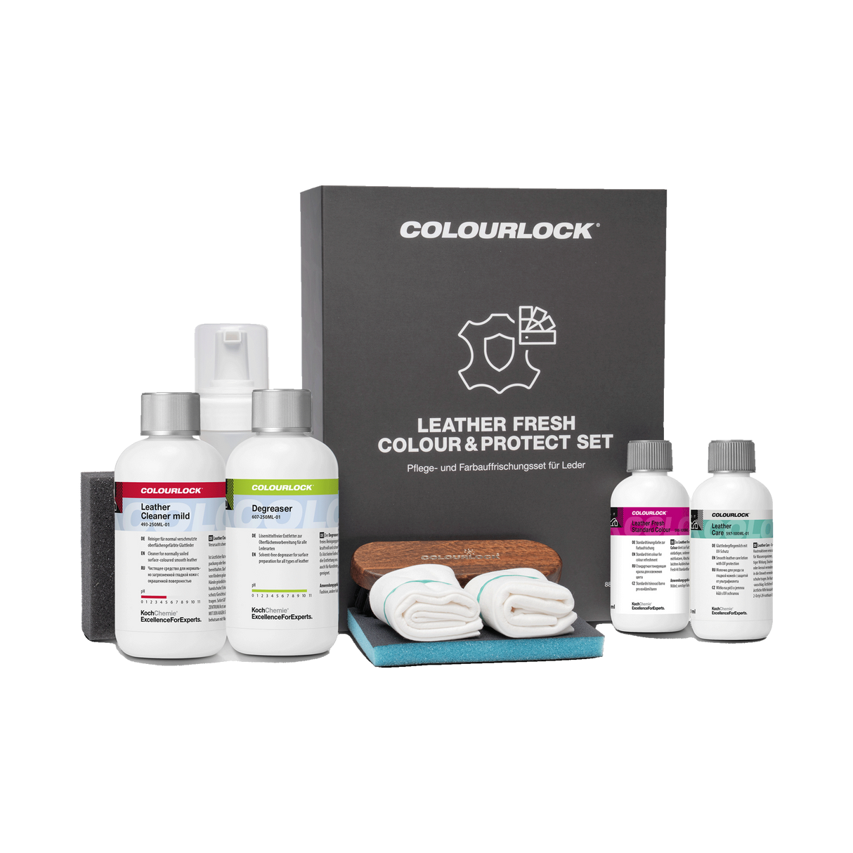 COLOURLOCK "Leather Care Sets" (Cadillac) — Pflege & Reparatur Sets für Cadillac — Colour & Protect Set