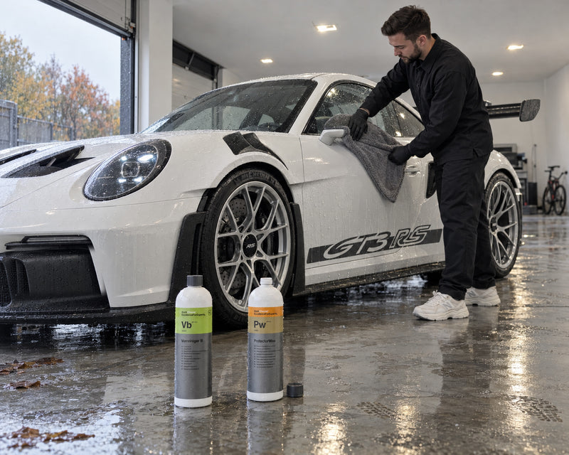 Detailing1 Spotlight : lavage d'automne avec Koch-Chemie Vb et Pw, serviette THE COLLECTION Aqua sur une Porsche 911 GT3 RS