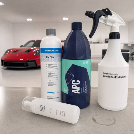 Detailing1 Auto-Reinigungsset "Innenraum" — GYEON Q²M APC 1 Liter + COLOURLOCK „Pol Star“ 1 Liter + Foamer Bottle + Koch-Chem