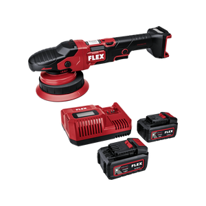 FLEX "XFE 2 15 18-EC Set" — Akku-Exzenterpolierer mit Freilauf (18V)