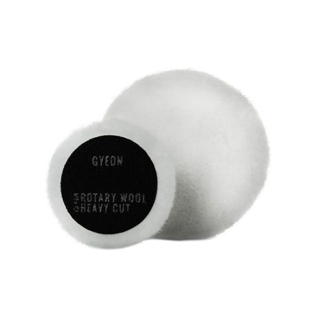 GYEON Q²M Rotary Wool Heavy Cut — Polierpad / Lammfell (Weiß)
