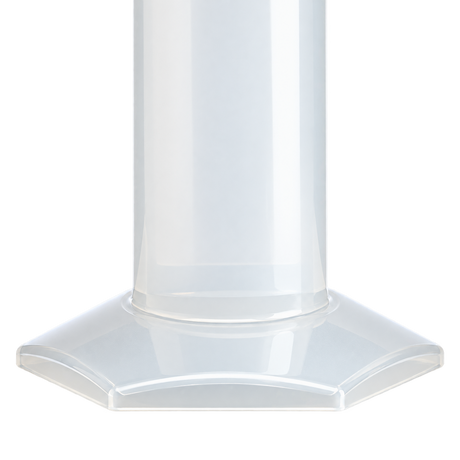 Standfuß und unterer Zylinderansatz des Koch-Chemie Measuring Cylinder Messzylinders
