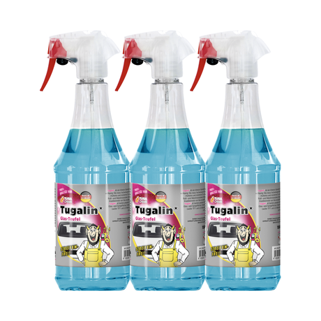 Detailing1 TUGA Chemie Tugalin® "Glas-Teufel" Glasreiniger — 3× 1 Liter Vorteilsset